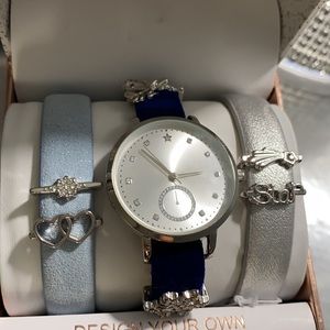 NWT JUICY COUTURE 3 BAND WATCH w/ CHARMS